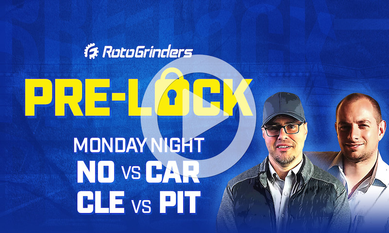 NFL DFS Monday Night Football Pre-Lock Show - Saints vs Panthers / Browns vs Steelers