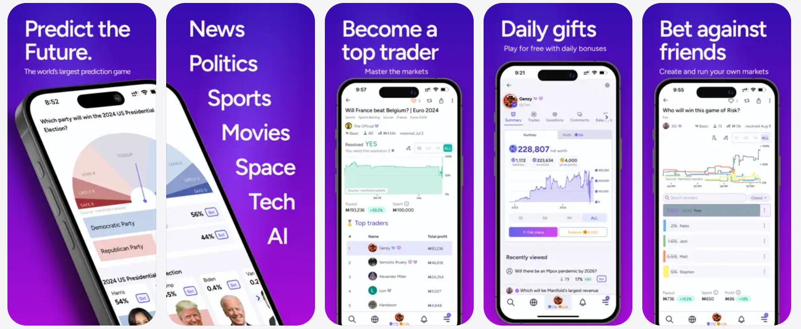 manifold markets mobile platform