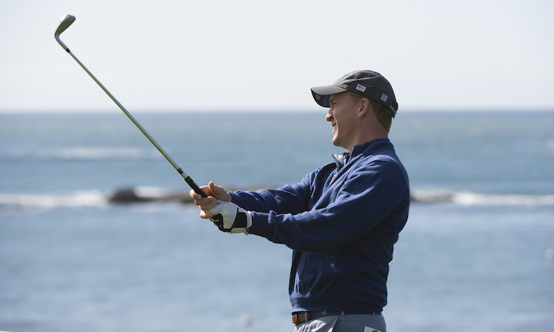 Teammates Tiger Woods and Peyton Manning Bond Over Injuries, Golf, and Greatness