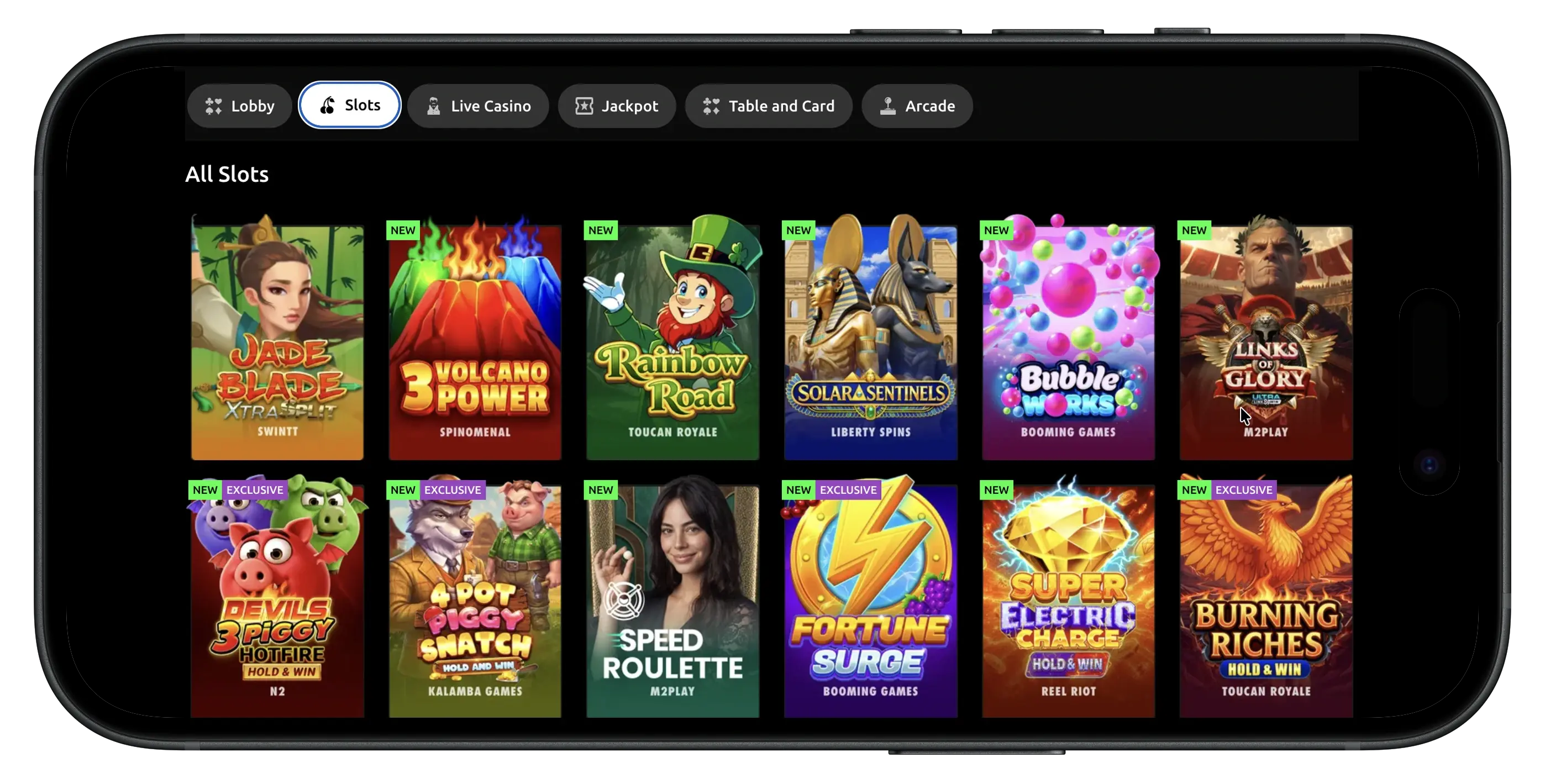 McLuck Social Casino games and slots available.