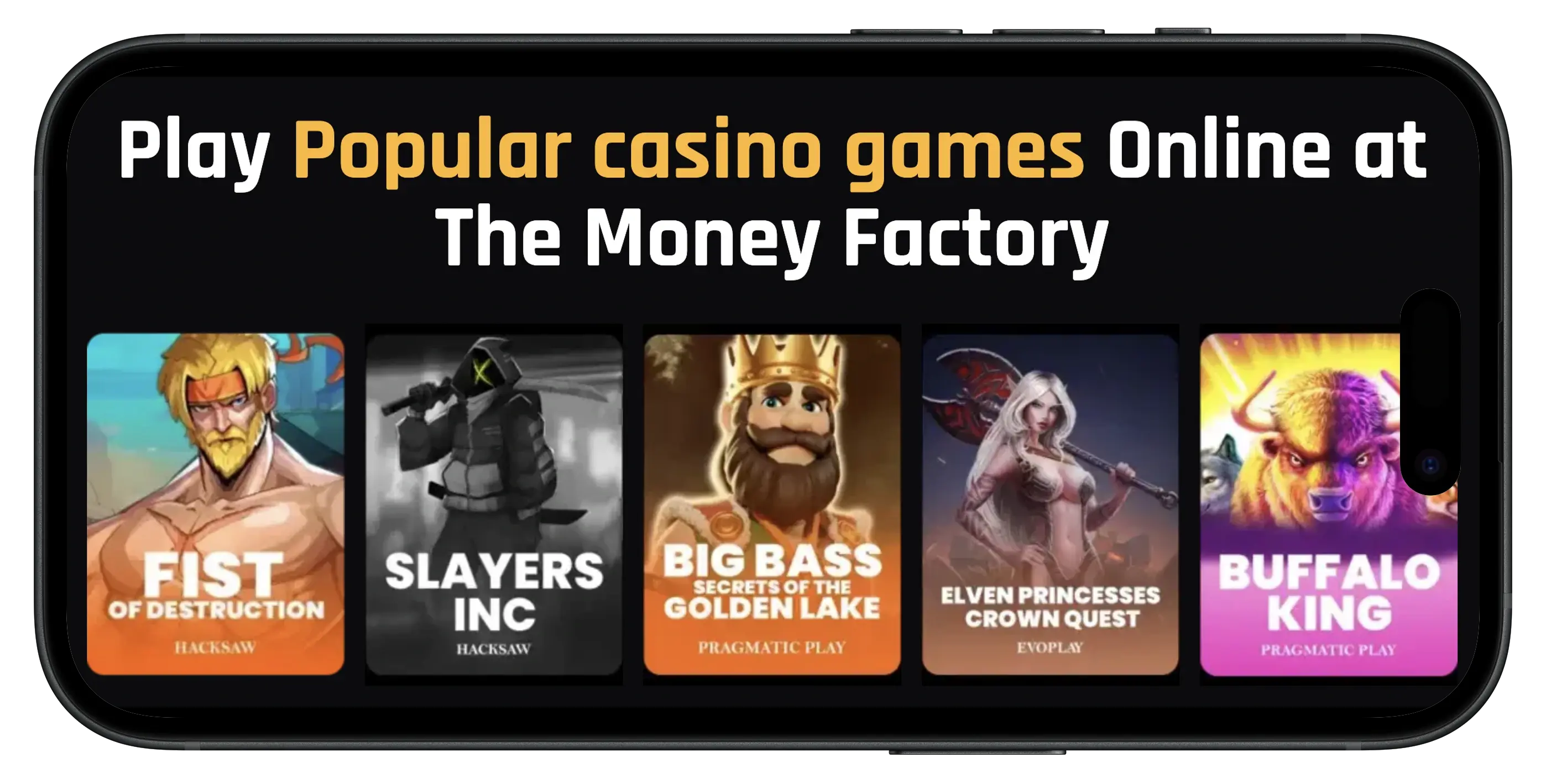 The Money Factory promo code popular games.