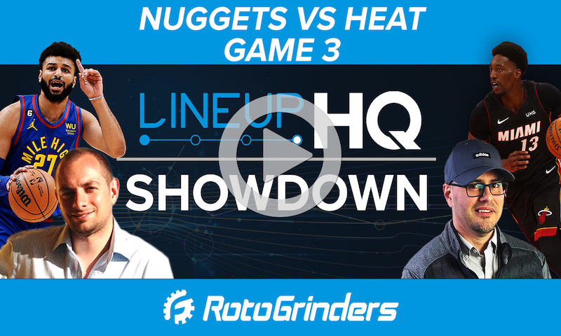 LineupHQ NBA Showdown Breakdown: DEN vs MIA, Game 3