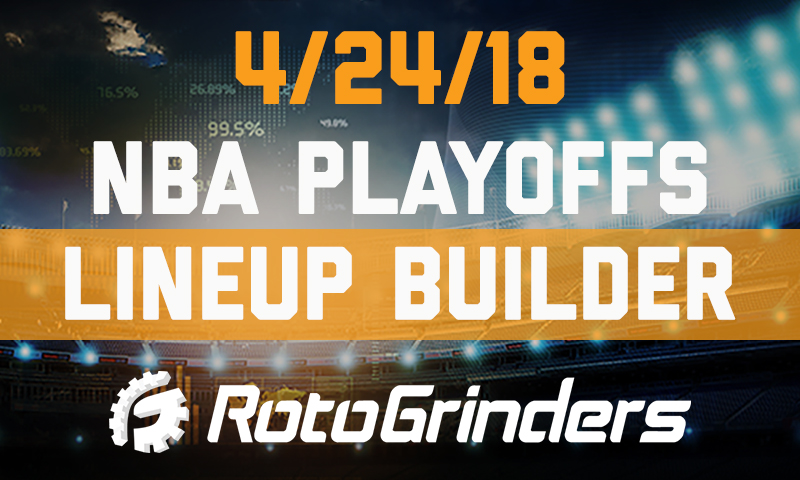 NBA Playoffs Lineup Builder Show: Tuesday, April 24th