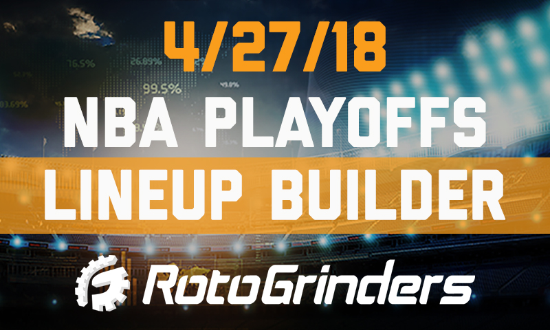 NBA Playoffs Lineup Builder Show: Wednesday, April 25th