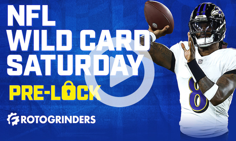 NFL DFS Pre-Lock Show: Wild Card Weekend - Saturday Slate