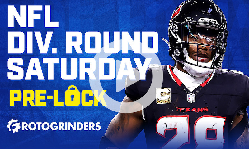 NFL DFS Pre-Lock Show: Divisional Round Saturday