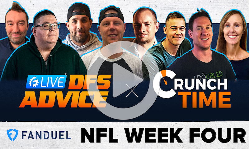 NFL DFS GrindersLive Sunday Show Block - Week 4