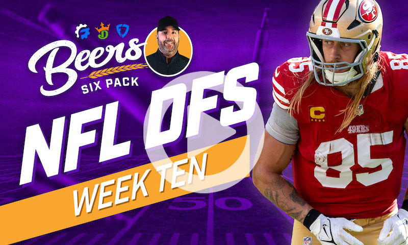 Beer's NFL DFS Six Pack: Week 10