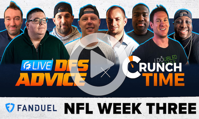 NFL DFS GrindersLive Sunday Show Block - Week 3
