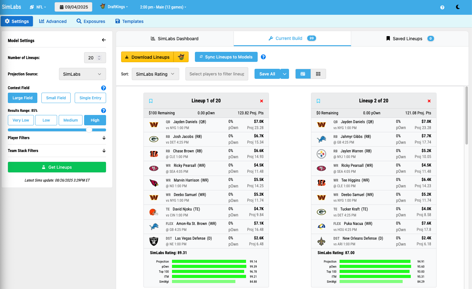 NFLContentSimLabs