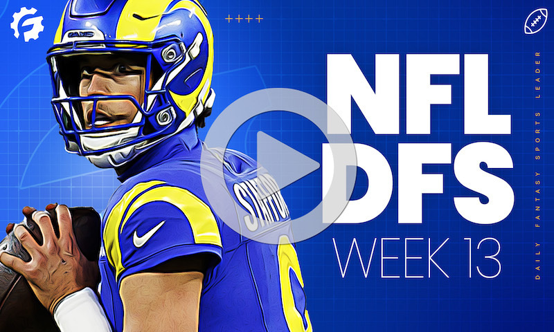 NFL DFS Sunday Morning Show Block - Week 13