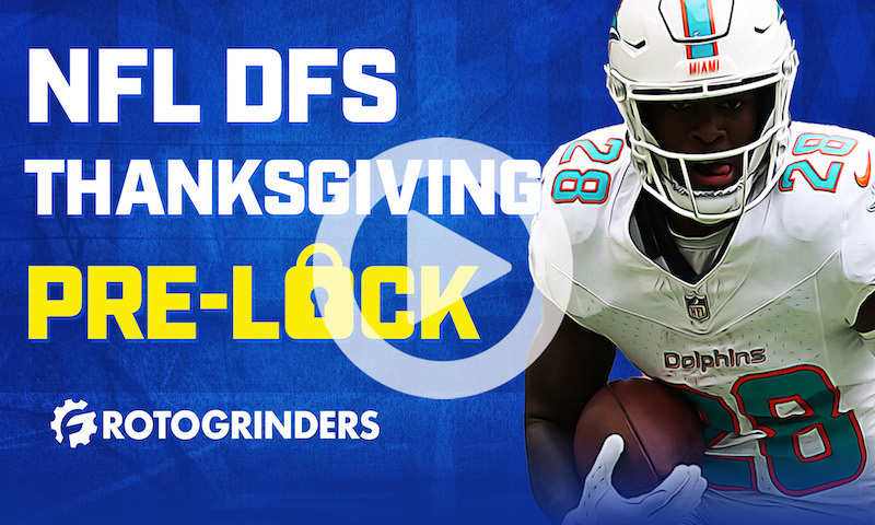 NFL DFS Pre-Lock Show: Week 13 - Thanksgiving Football