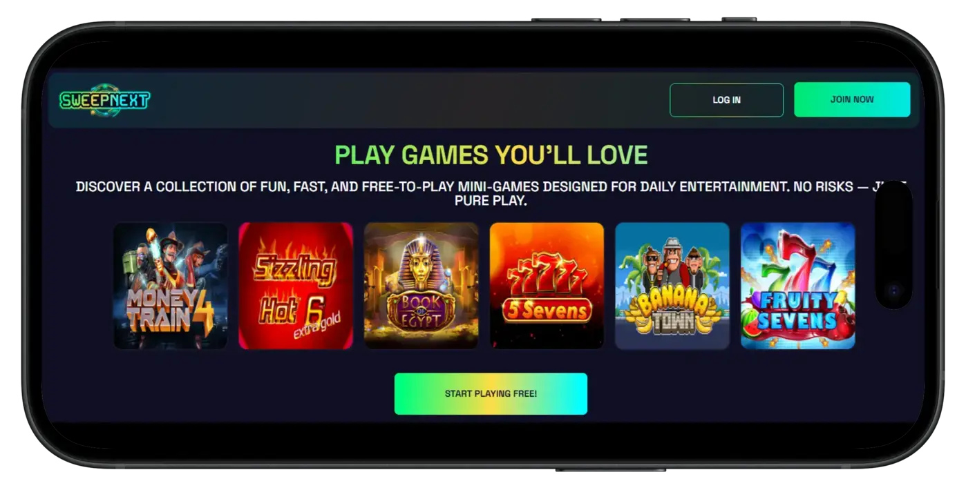 SweepNext is the Best New Social Casino