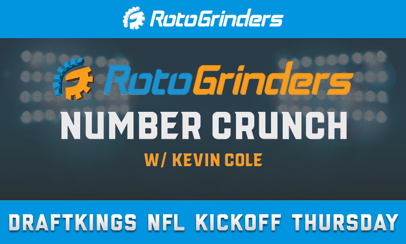 Number Crunch w/ Kevin Cole - NFL $2.5 Million DraftKings Kickoff Edition