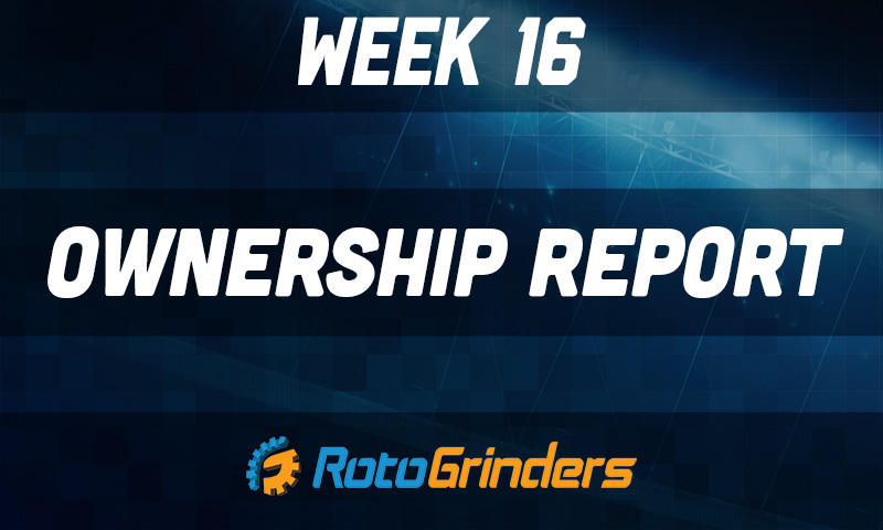 NFL Week 16 DFS Ownership Report