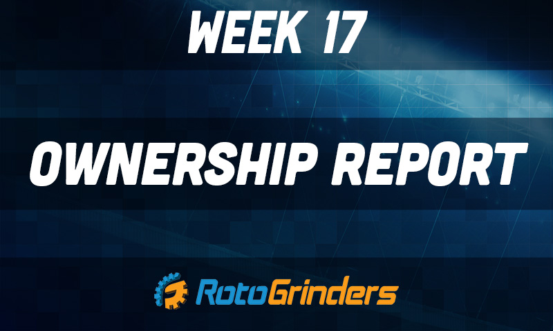 NFL Week 17 DFS Ownership Report