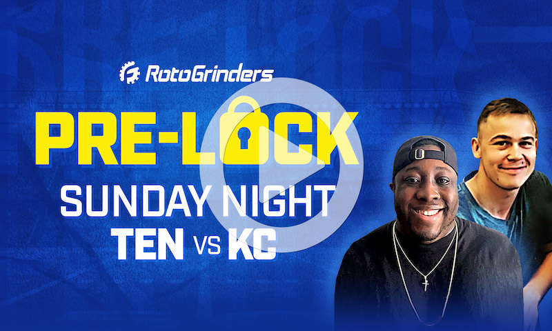 NFL DFS Showdown Pre-Lock Show - Week 9 (TEN vs KC)