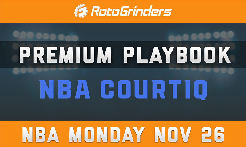MrTuttle's Premium Playbook - CourtIQ: Monday, November 26th