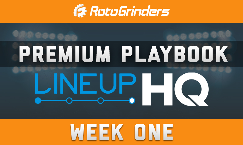 Premium Playbook - LineupHQ: NFL Week 1