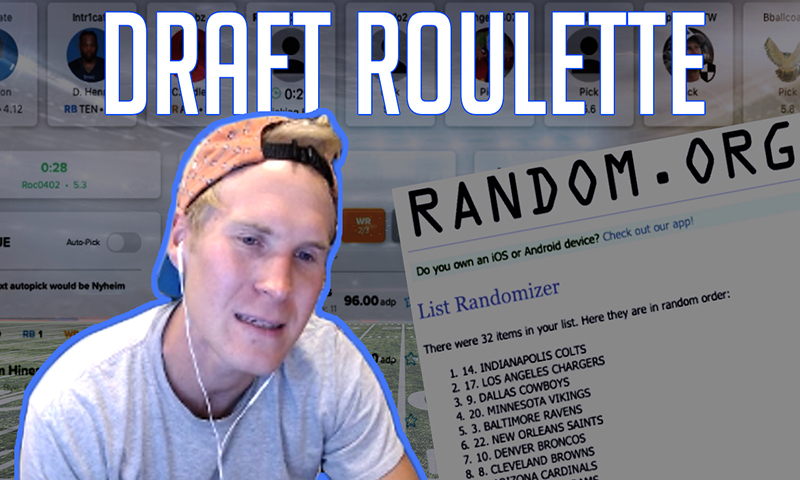 Help This Guy Draft A Crazy Best Ball Team LIVE