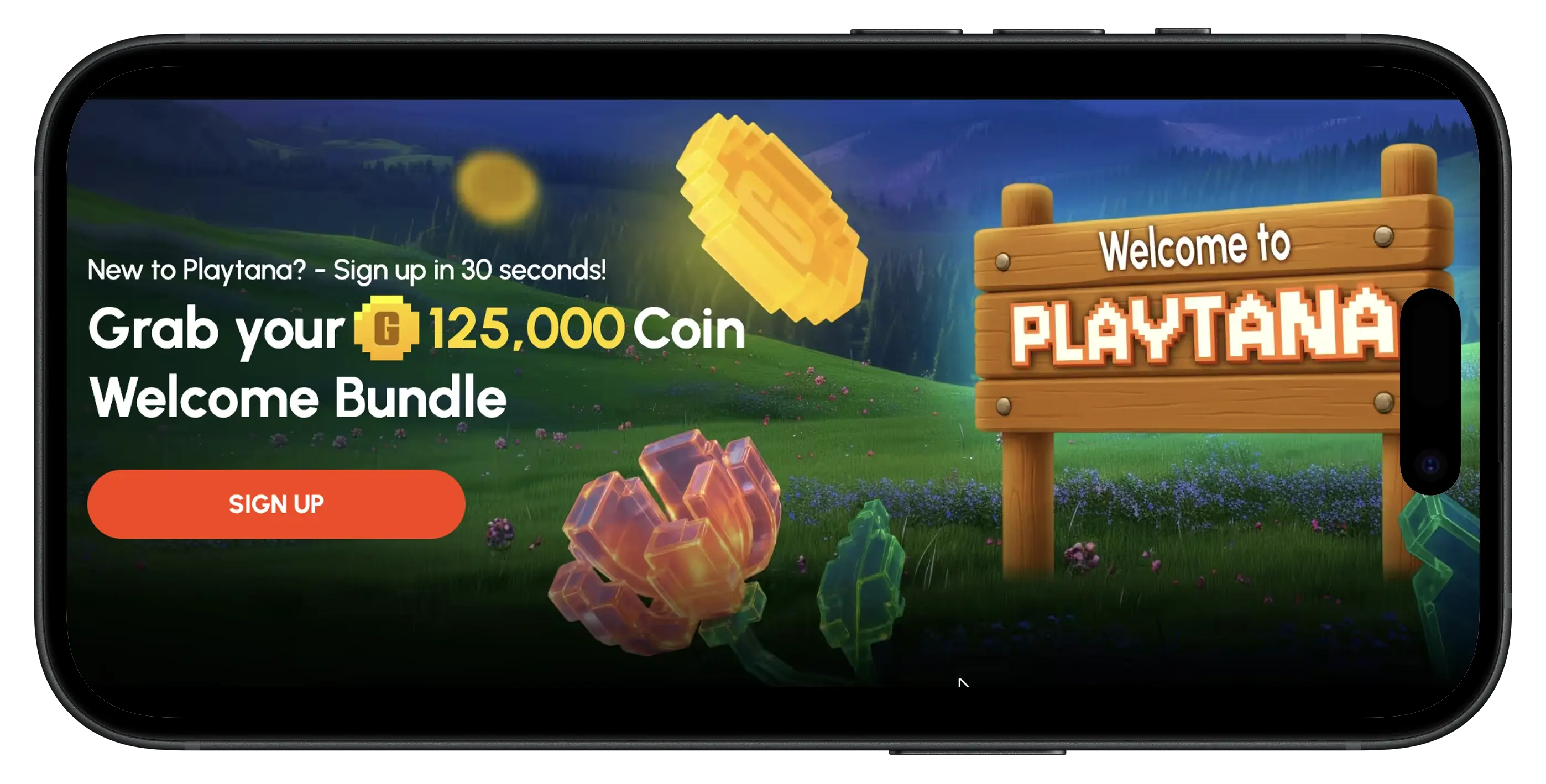 Playtana Casino Welcome Bundle and how to sign up.