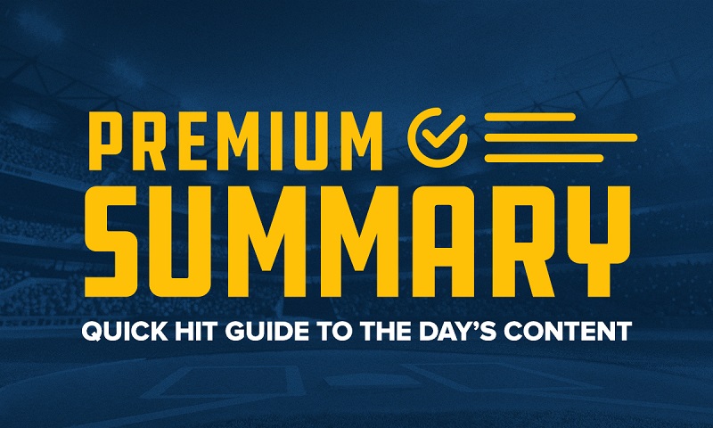 MLB DFS Premium Summary: Friday, October 1st