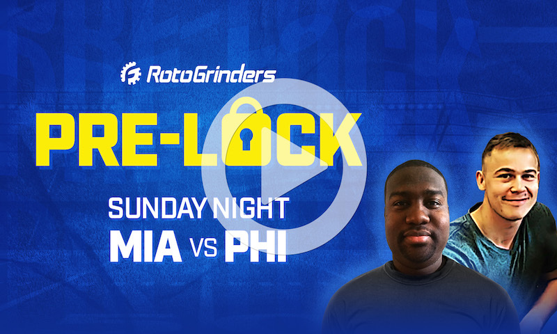 NFL DFS Sunday Night Football Pre-Lock Show - Dolphins vs. Eagles