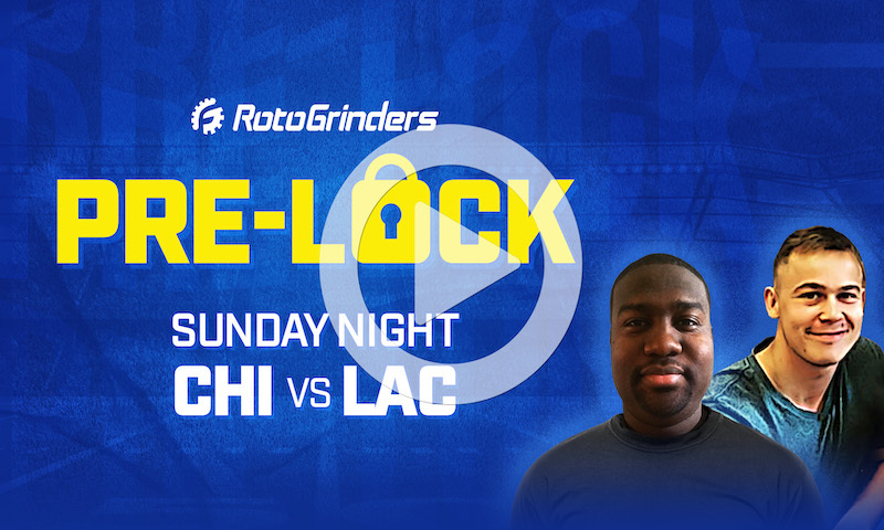 NFL DFS Sunday Night Football Pre-Lock Show - Bears vs. Chargers