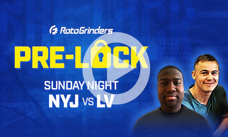NFL DFS Sunday Night Football Pre-Lock Show - Jets vs. Raiders