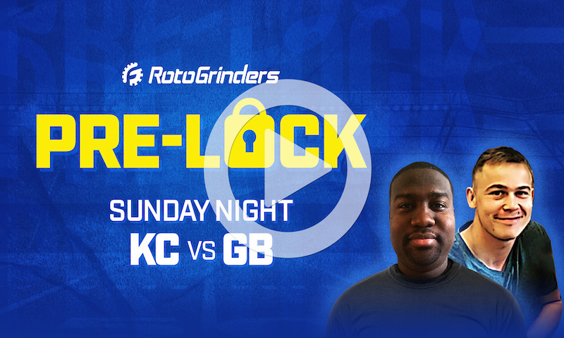 NFL DFS Sunday Night Football Pre-Lock Show - Chiefs vs. Packers