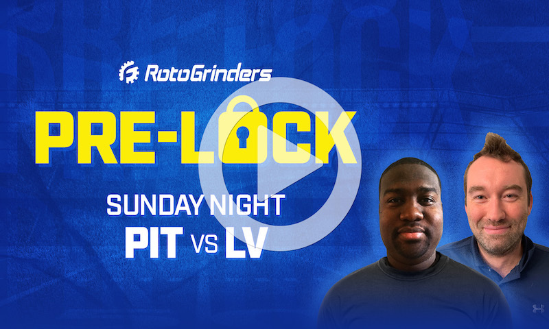 NFL DFS Sunday Night Football Pre-Lock Show - Steelers vs. Raiders