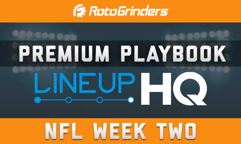 Premium Playbook - LineupHQ: NFL Week 2