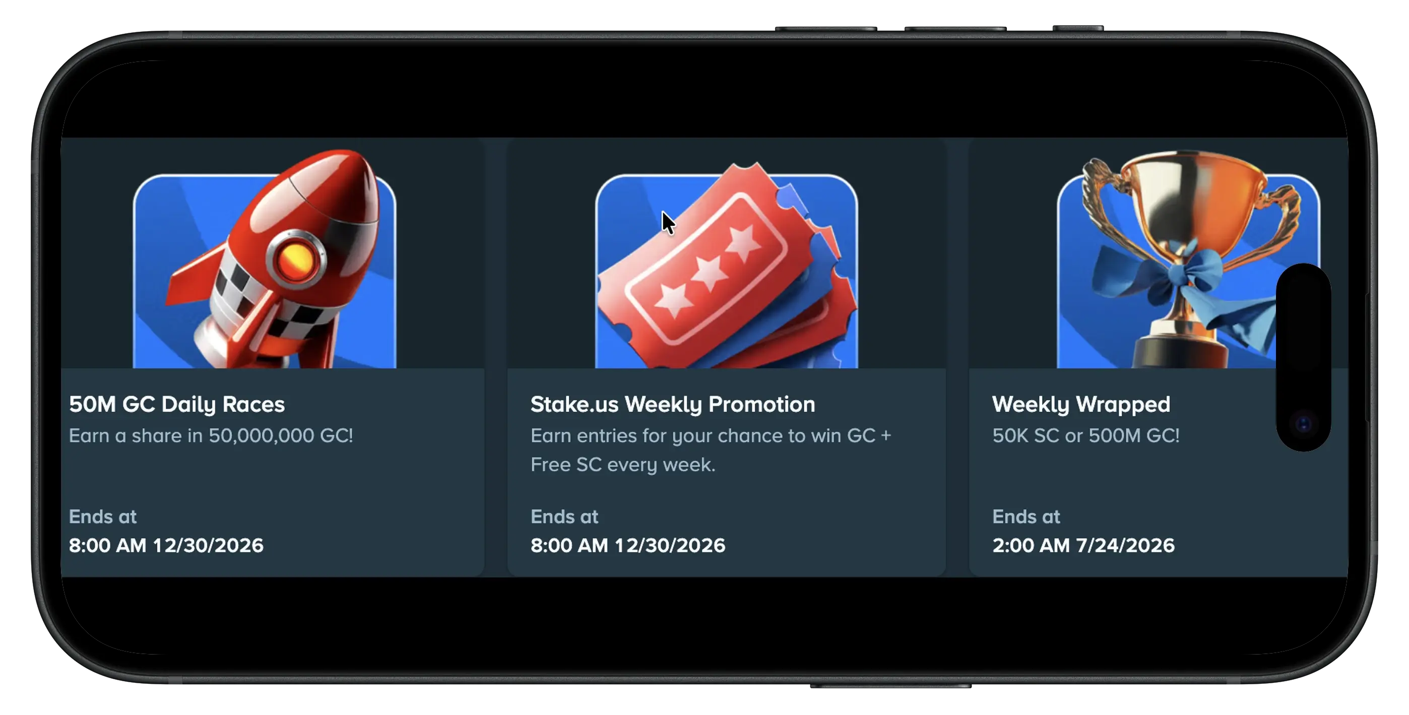 Stake.us promo code daily races, weekly promotions, and more.