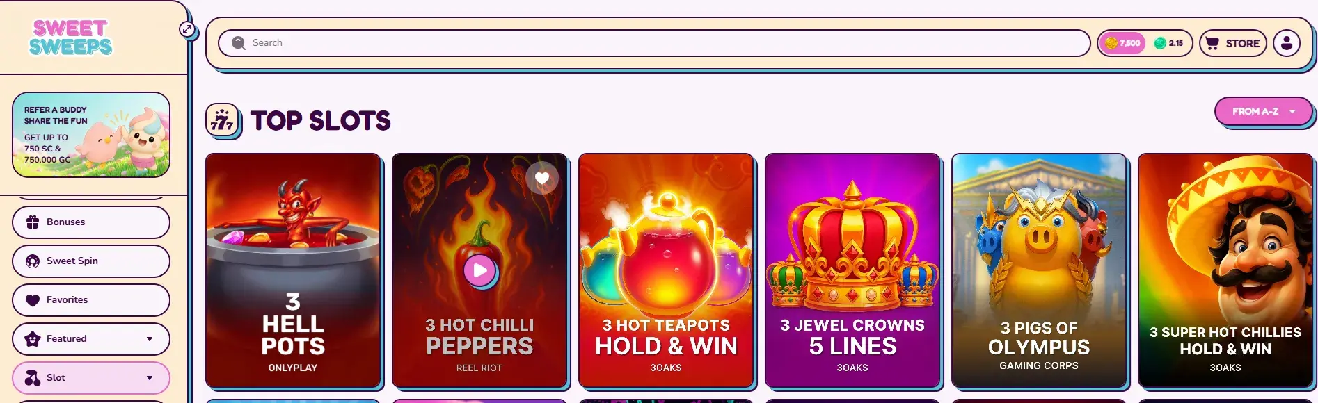 Sweet Sweeps Real Money Social Casino