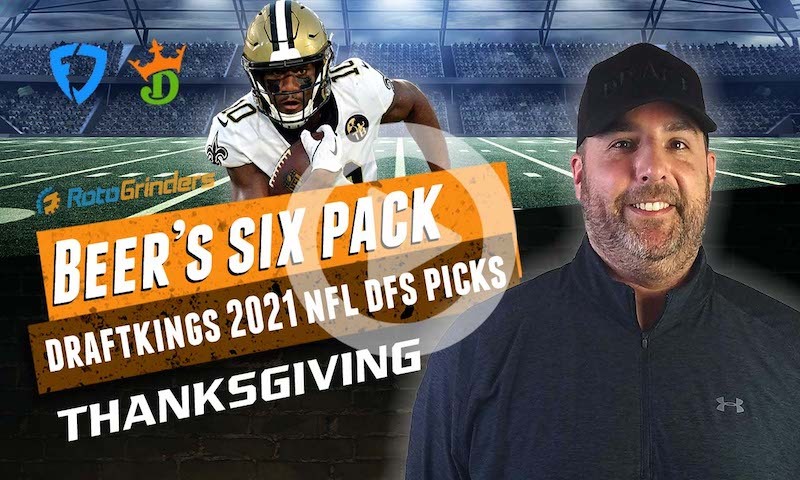 DraftKings and FanDuel NFL Six-Pack: Thanksgiving
