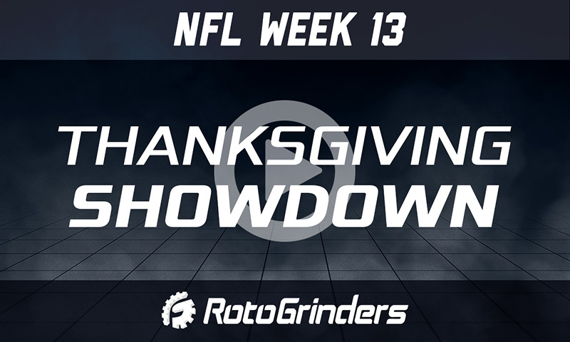 NFL Thanksgiving Night Showdown Lineup Builder