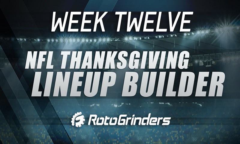 NFL Week 12 Thanksgiving Lineup Builder with Chop & BigT
