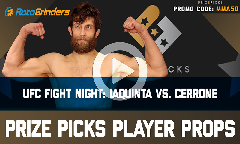 PrizePicks MMA Player Props - UFC Fight Night - Iaquinta vs. Cerrone
