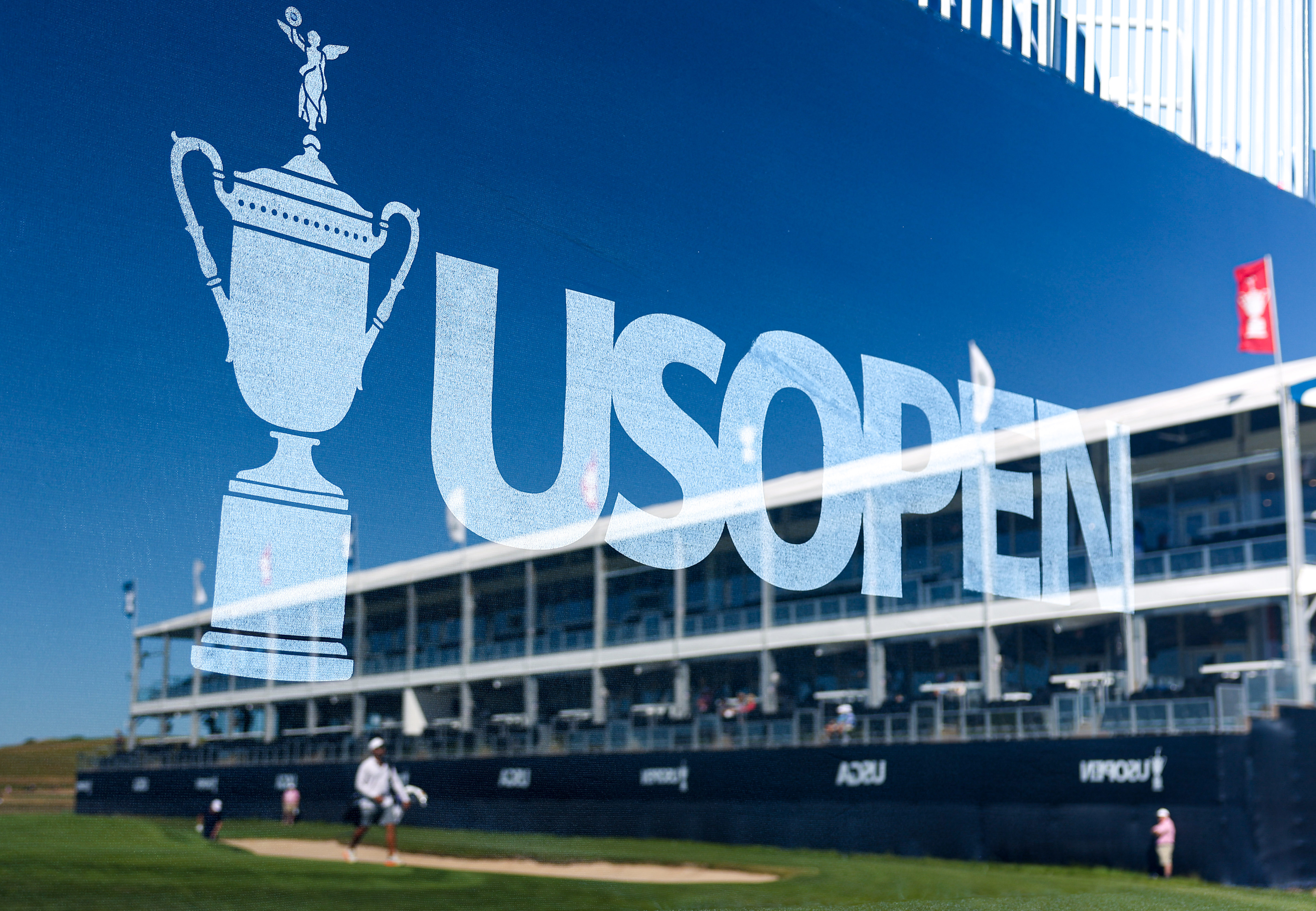 U.S. Open emblem at Shinnecock U.S. Open emblem at Shinnecock