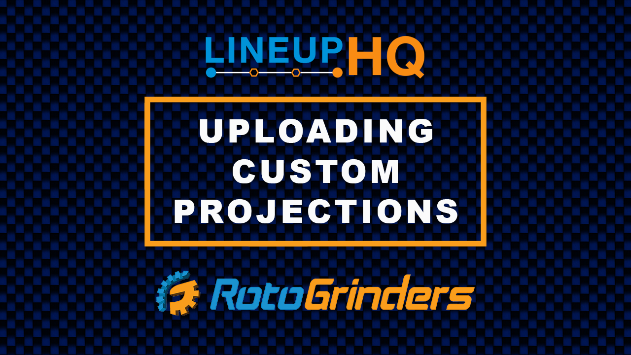RotoGrinders LineupHQ Tutorial: Customizing Projections