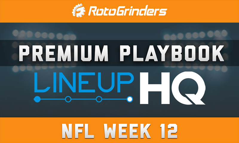 STLCards' Premium Playbook - LineupHQ: NFL Week 12