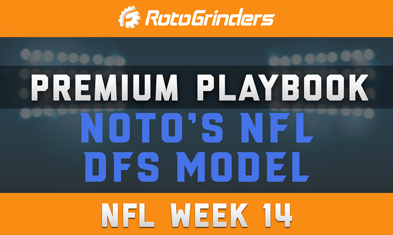 Noto's Premium Playbook - NFL DFS Model: Week 14