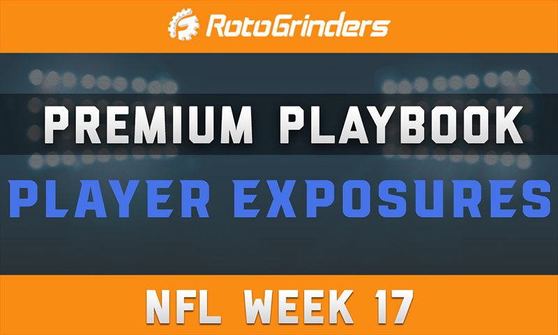 MrTuttle's Premium Playbook - Player Exposures: NFL Week 17