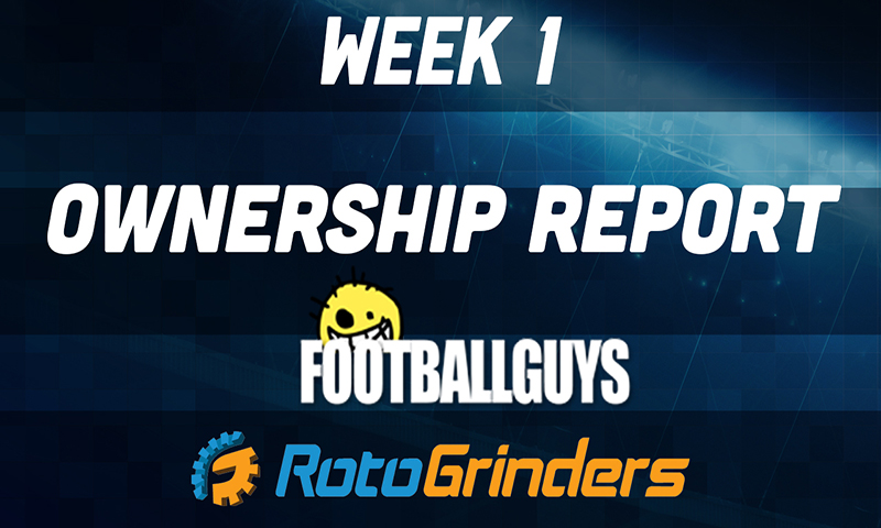 NFL Week 1 Early RG/FootballGuys Ownership Report