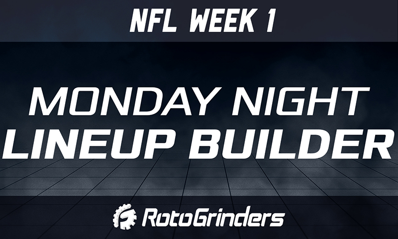 NFL Week 1 Monday Night Lineup Builder