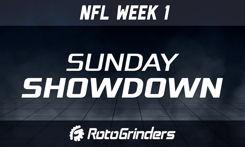 NFL Week 1 Sunday Night DraftKings Showdown Lineup Builder