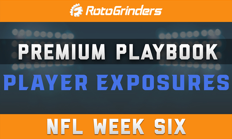 MrTuttle's Premium Playbook - Player Exposures: NFL Week 6