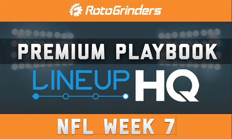 STLCards' Premium Playbook - LineupHQ: NFL Week 7