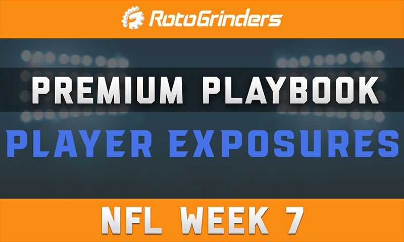 MrTuttle's Premium Playbook - Player Exposures: NFL Week 7