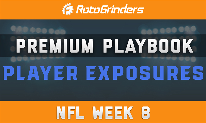 MrTuttle's Premium Playbook - Player Exposures: NFL Week 8